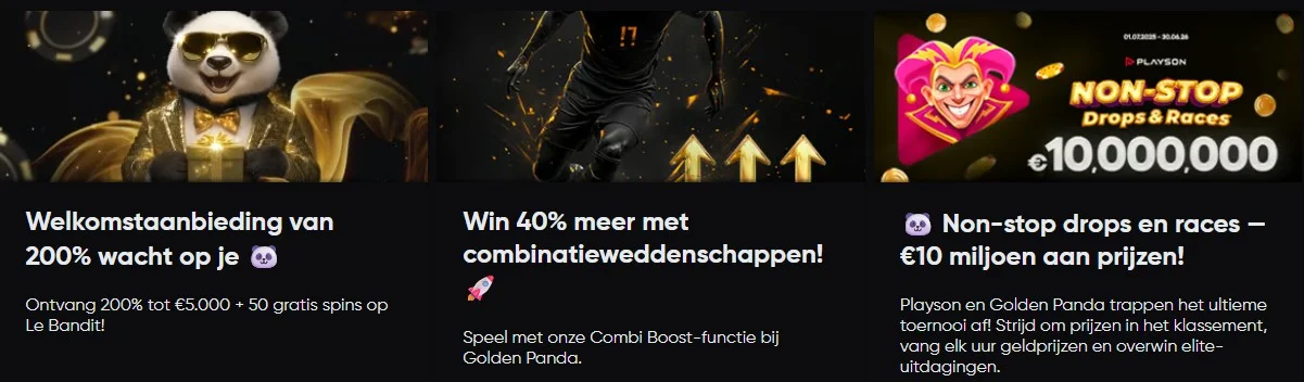 Golden Panda Casino Bonussen